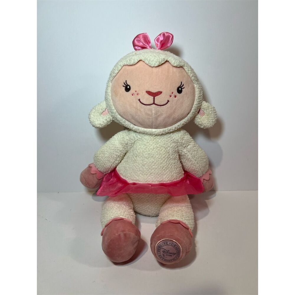 Disney Cream and Pink Lambie Ballerina Plush Toy